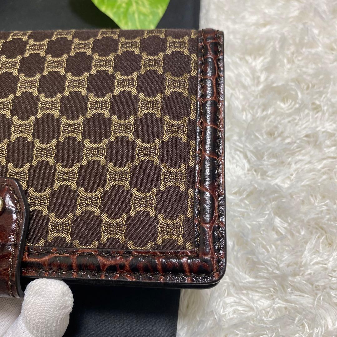 セリーヌ　celine マカダム　財布　本体のみ　ビンテージ　お洒落　傷あり