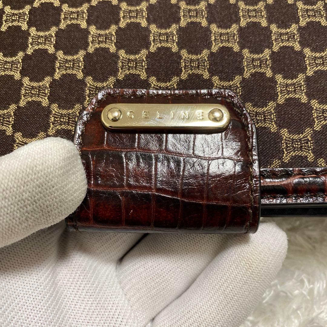 セリーヌ　celine マカダム　財布　本体のみ　ビンテージ　お洒落　傷あり