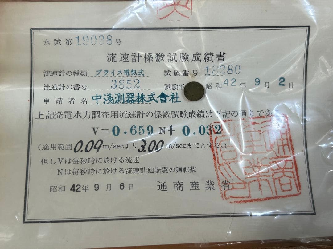 流速計 PATENT ★全部3セットあり