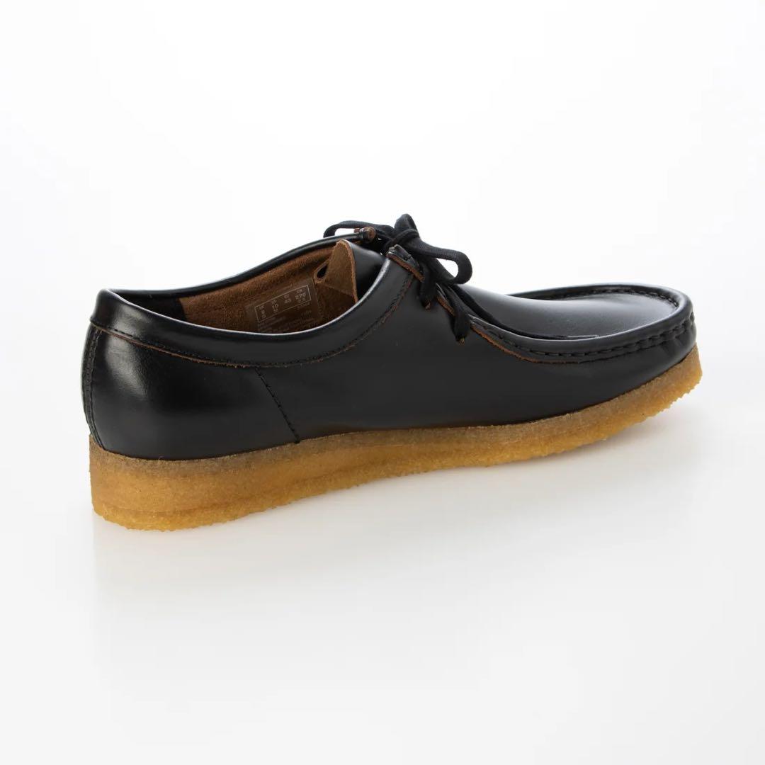 クラークスワラビー　BLACK Smooth Leathe