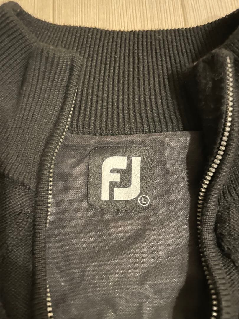 【Ｌ】FootJoy ゴルフウェア セーター アーガイル防風ハーフジップセーター