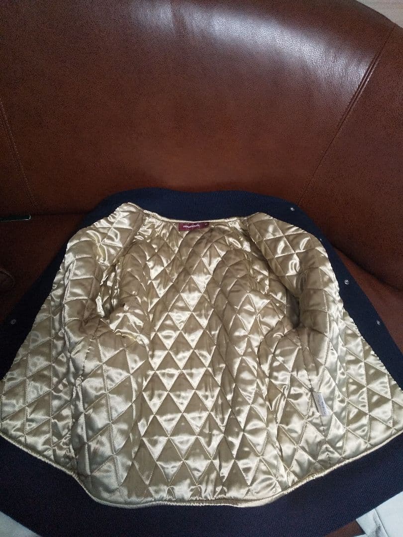 ハイドアンドシーク　ネイビー　スタジャン　美品