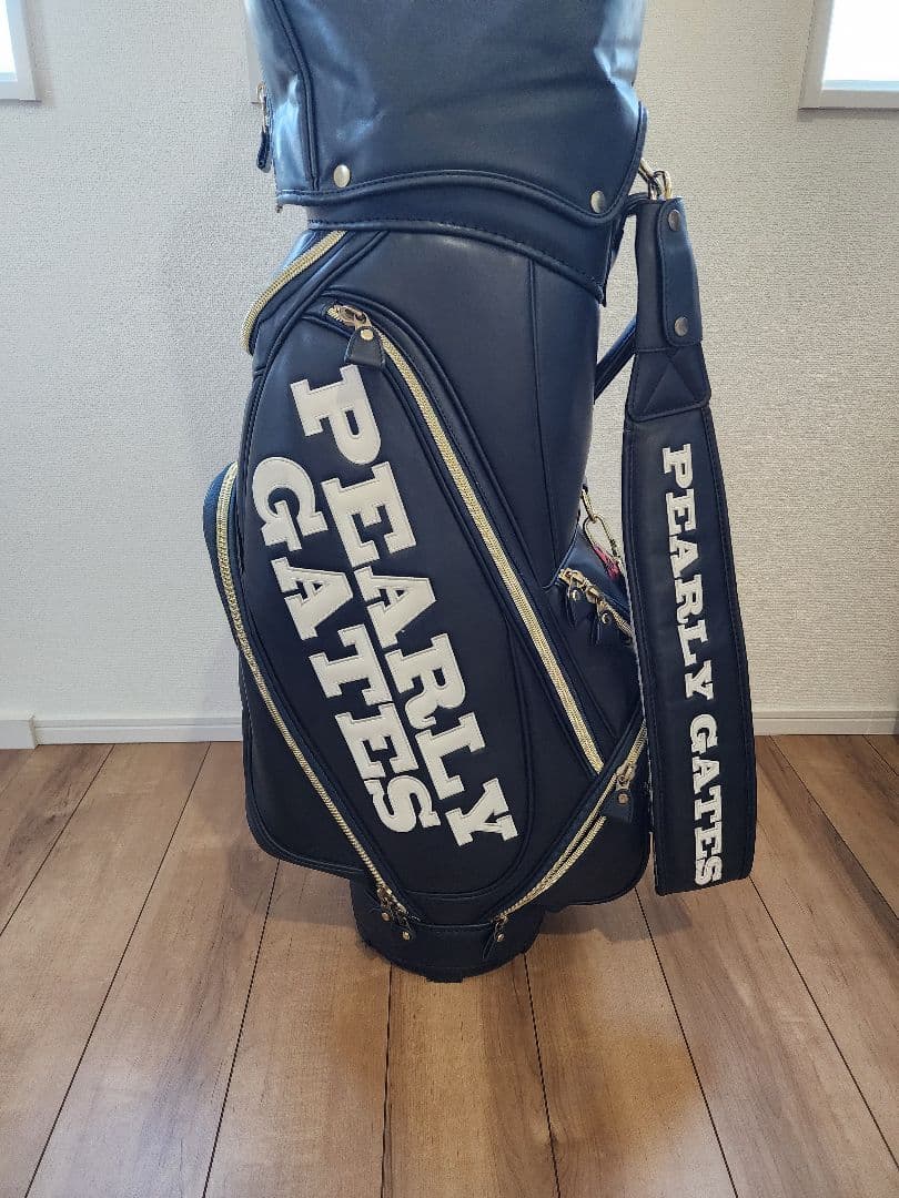 値下げ PEARLY GATES キャディバッグ ネイビー