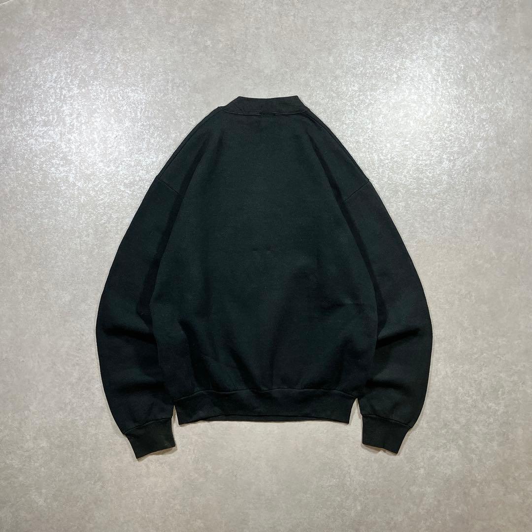 90s USA製 Disney 逆さミッキー スウェット 黒 ヴィンテージ