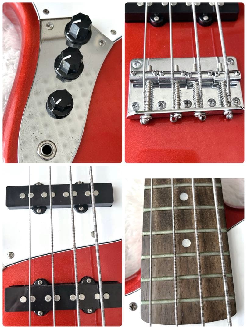 Legend レフティ エレキベース 4弦 ブラック Legend 左利き用エレキ