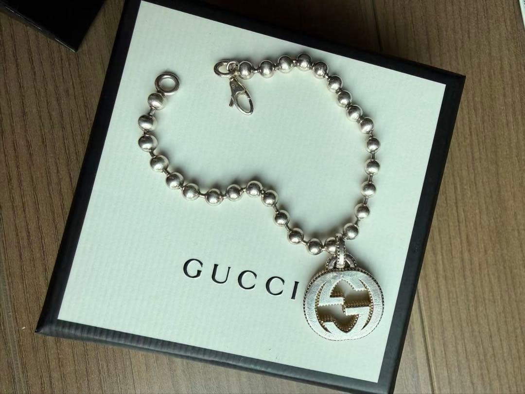 GUCCI シルバー925 ビーズブレスレット