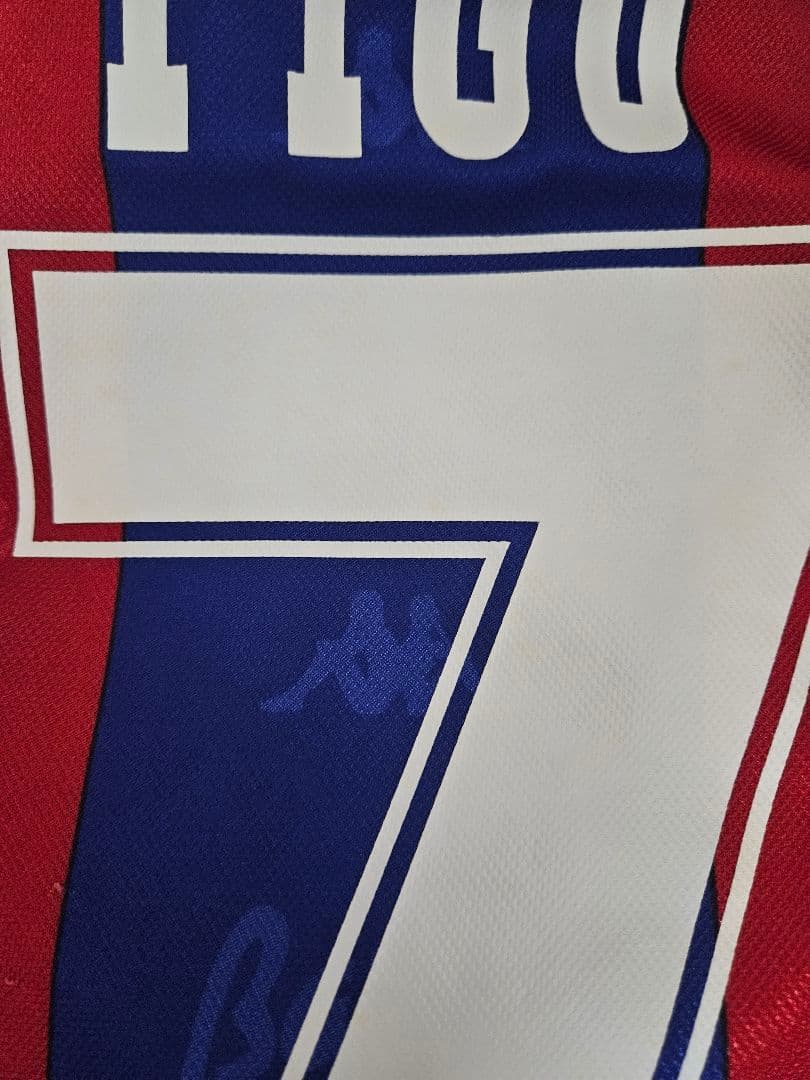 サッカー　希少　ユニフォーム　加入初年度　バルセロナ　フィーゴ