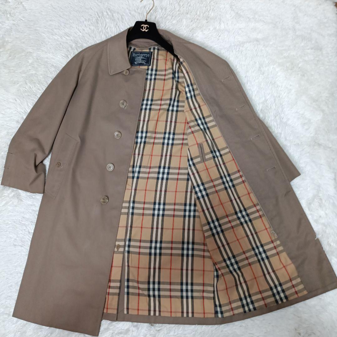 ■Burberrys バーバリー ステンカラーコート ベージュ ノバチェック