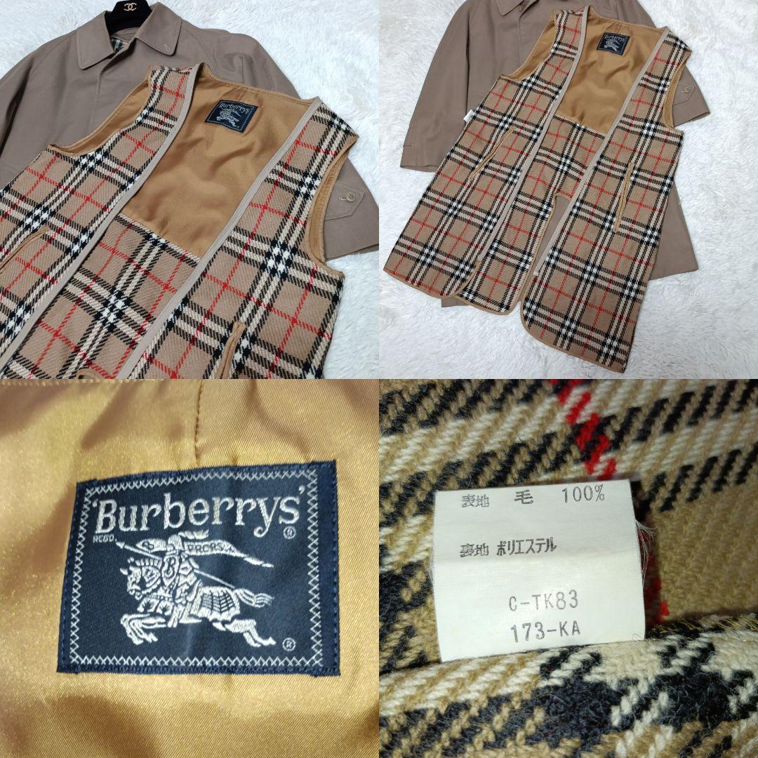 ■Burberrys バーバリー ステンカラーコート ベージュ ノバチェック