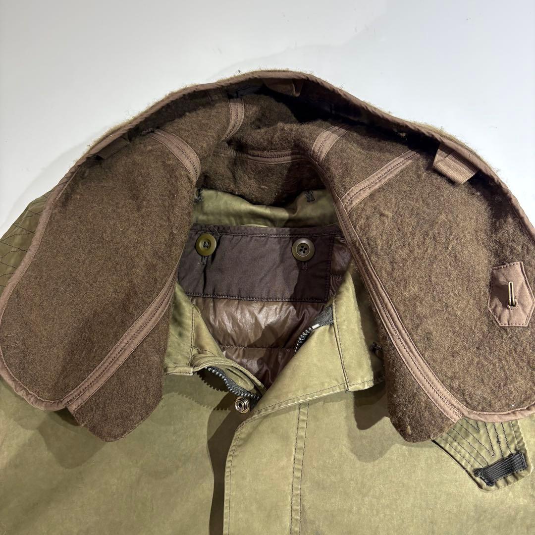 Ten c Parkaモッズコート インナーダウン、ウールフード付き サイズ48