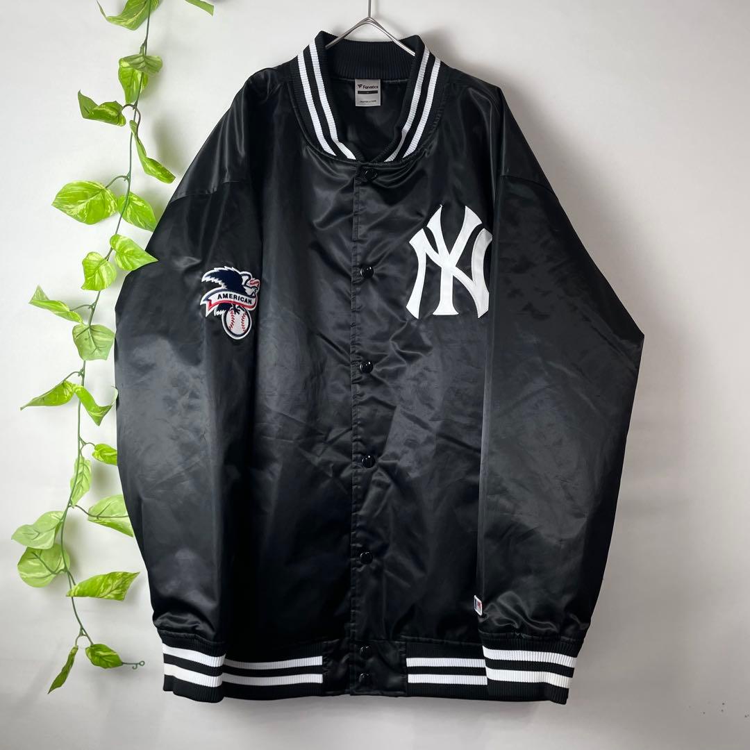 極美品✨2XL✨ニューヨークヤンキース MLB スタジャン 黒 ブラック