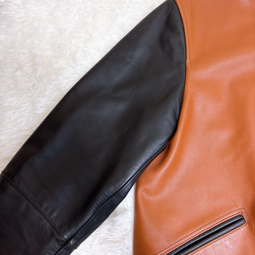 【希少】COACH レザージャケット スタジャン オールレザー 黒タグ M