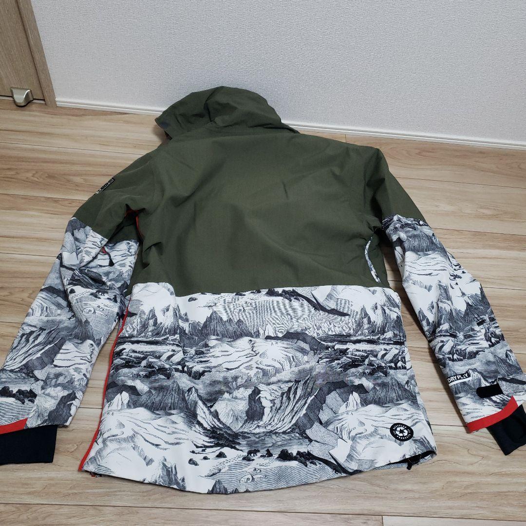 状態良好M■pictureピクチャー■スキーウェアプルオーバー　カーキ