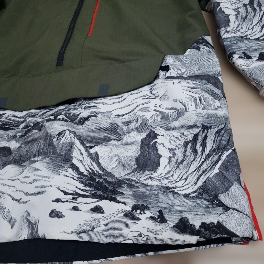 状態良好M■pictureピクチャー■スキーウェアプルオーバー　カーキ