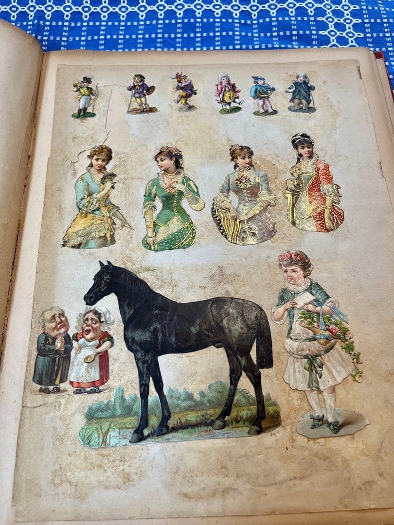 アンティーク赤ずきんちゃん♡他たっぷりのクロモス貼り大盤サイズ