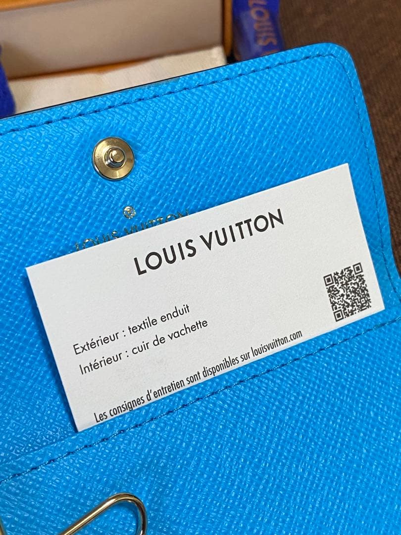 ルイヴィトン モノグラム　キーケース 4 ブルー
