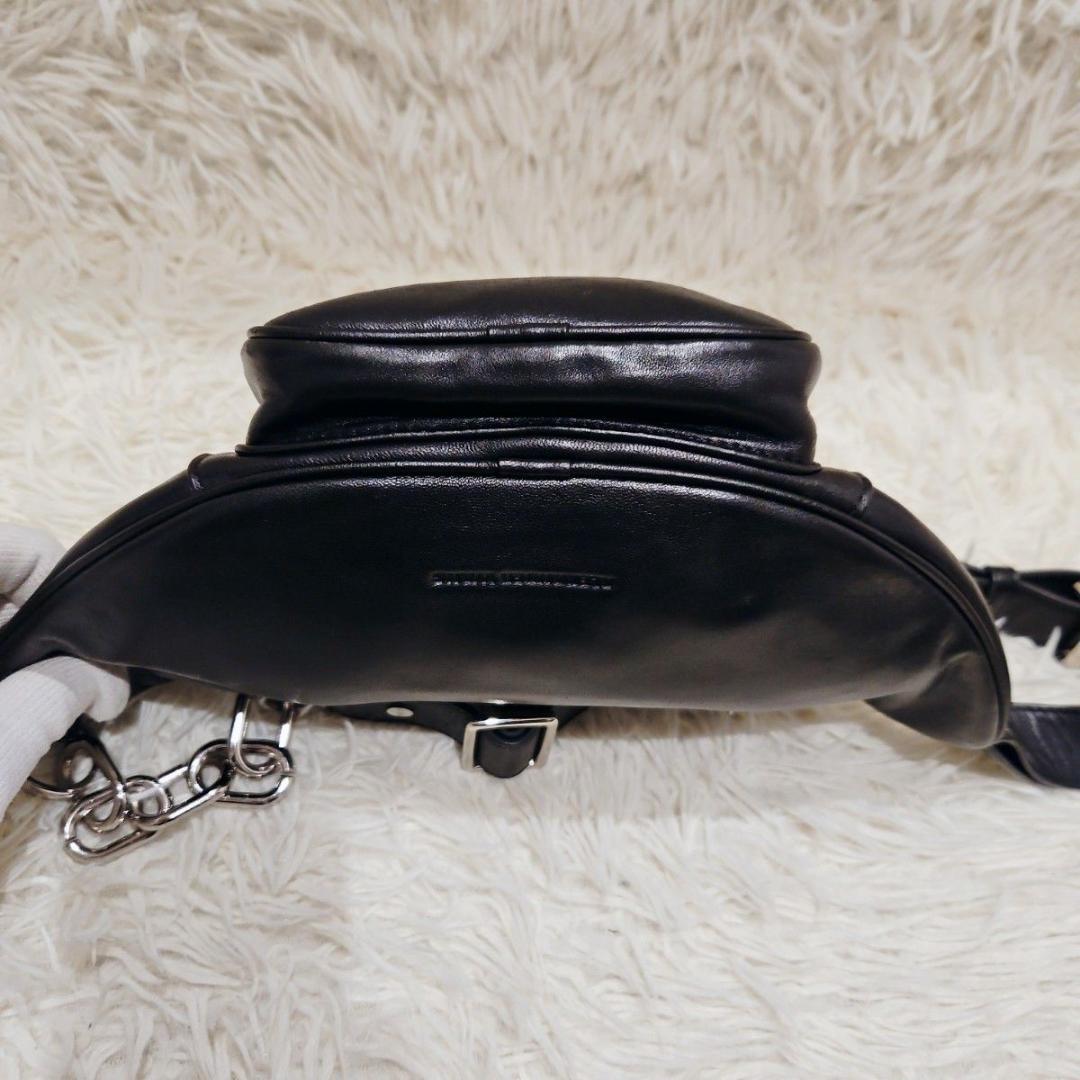 ALEXANDER WANG 黒 レザー ボディバッグ アティッカ 斜め掛け