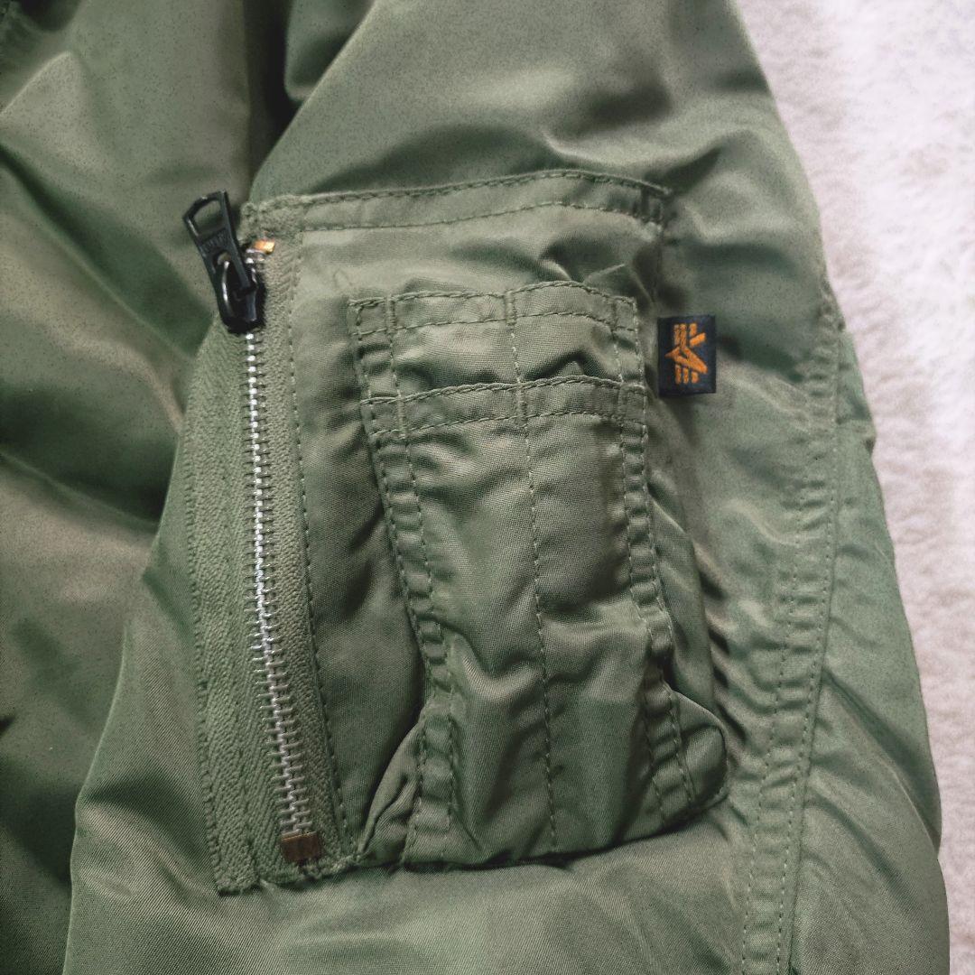 美品 現行 ALPHA INDUSTRIES MA-1 フライトジャケット M