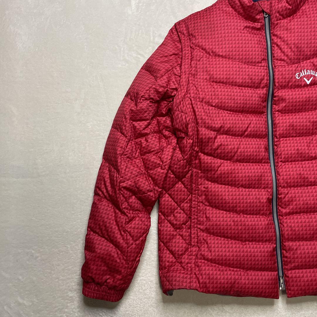 【美品】Callaway ダウン　ジャケット　ベスト　ドローコード　2way