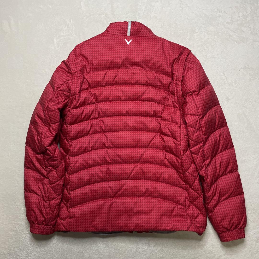 【美品】Callaway ダウン　ジャケット　ベスト　ドローコード　2way