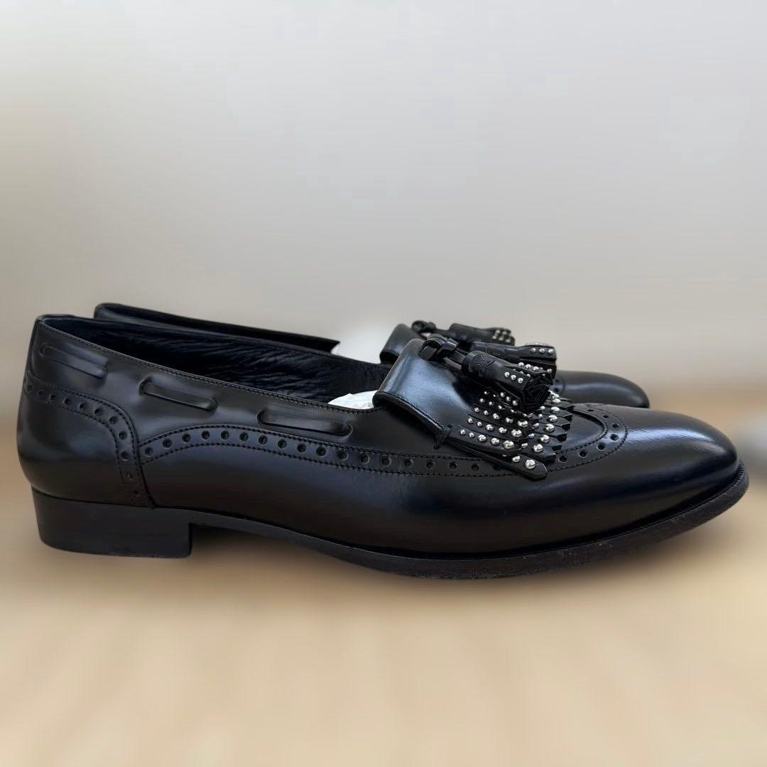 CELINE ブラック スタッズ ローファーの通販はau PAY マーケット