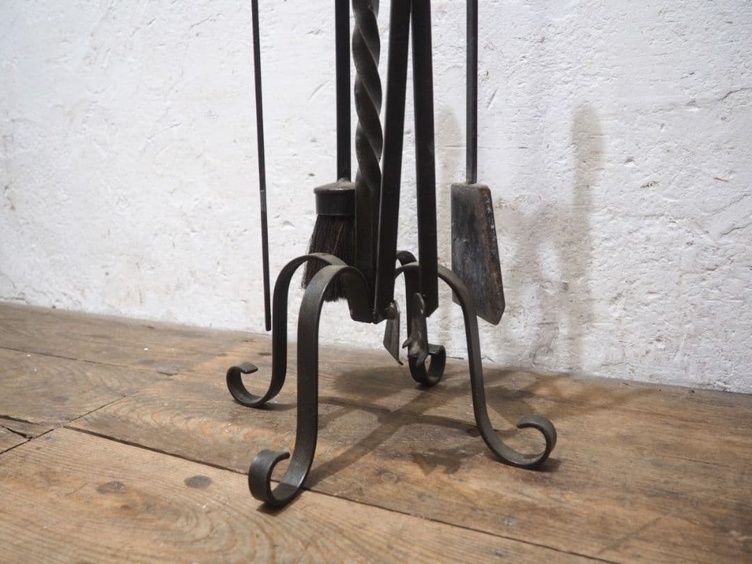 1165 ファイヤーツール　暖炉　薪ストーブ　キャンプ　ビンテージ　アンティーク