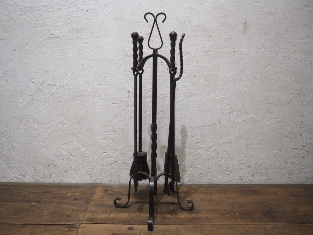 1165 ファイヤーツール　暖炉　薪ストーブ　キャンプ　ビンテージ　アンティーク
