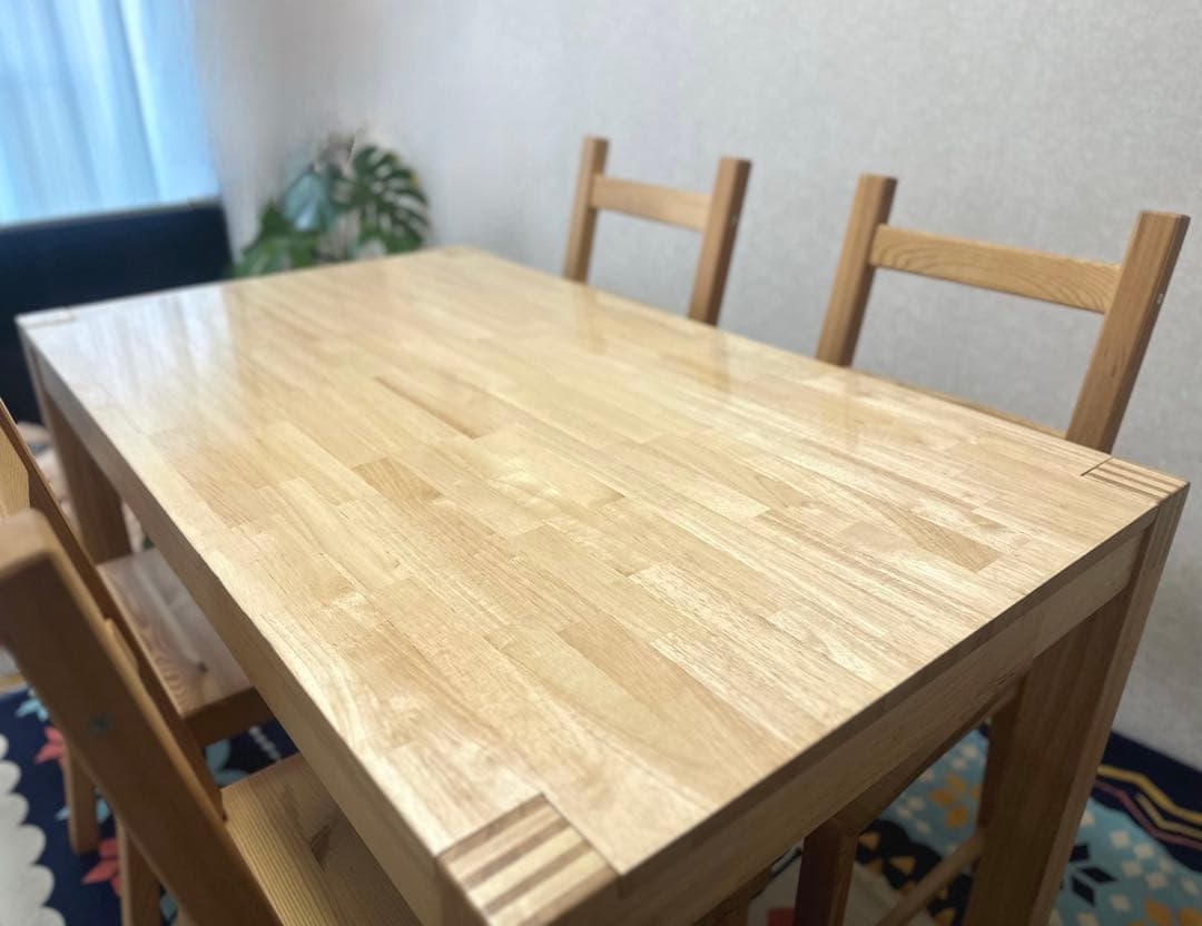 極美品IKEA木製ダイニングテーブルNORDBYイケア北欧無印良品ボーコンセプト
