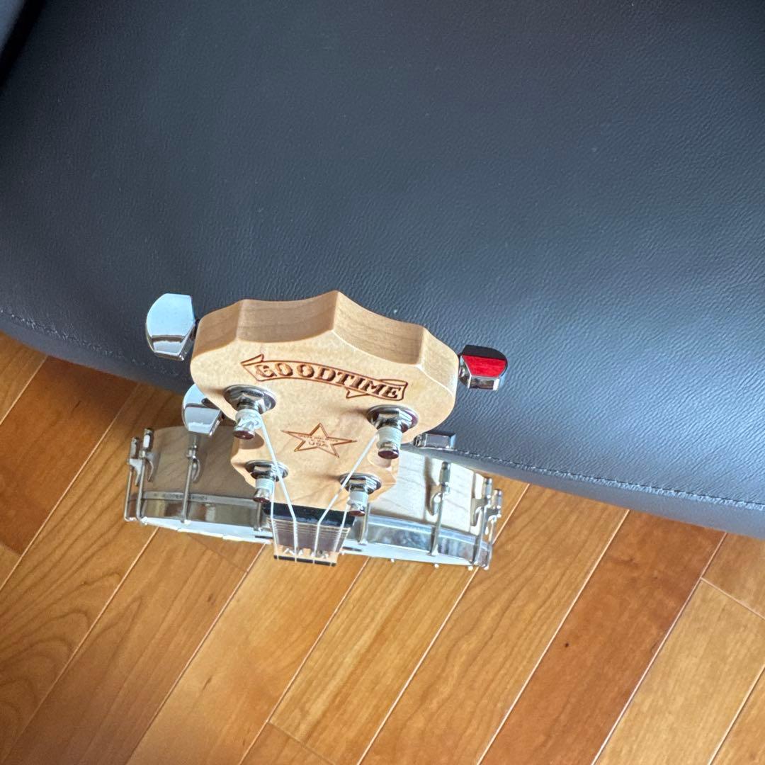 美品　GOODTIME バンジョー ウクレレ木製 USA製