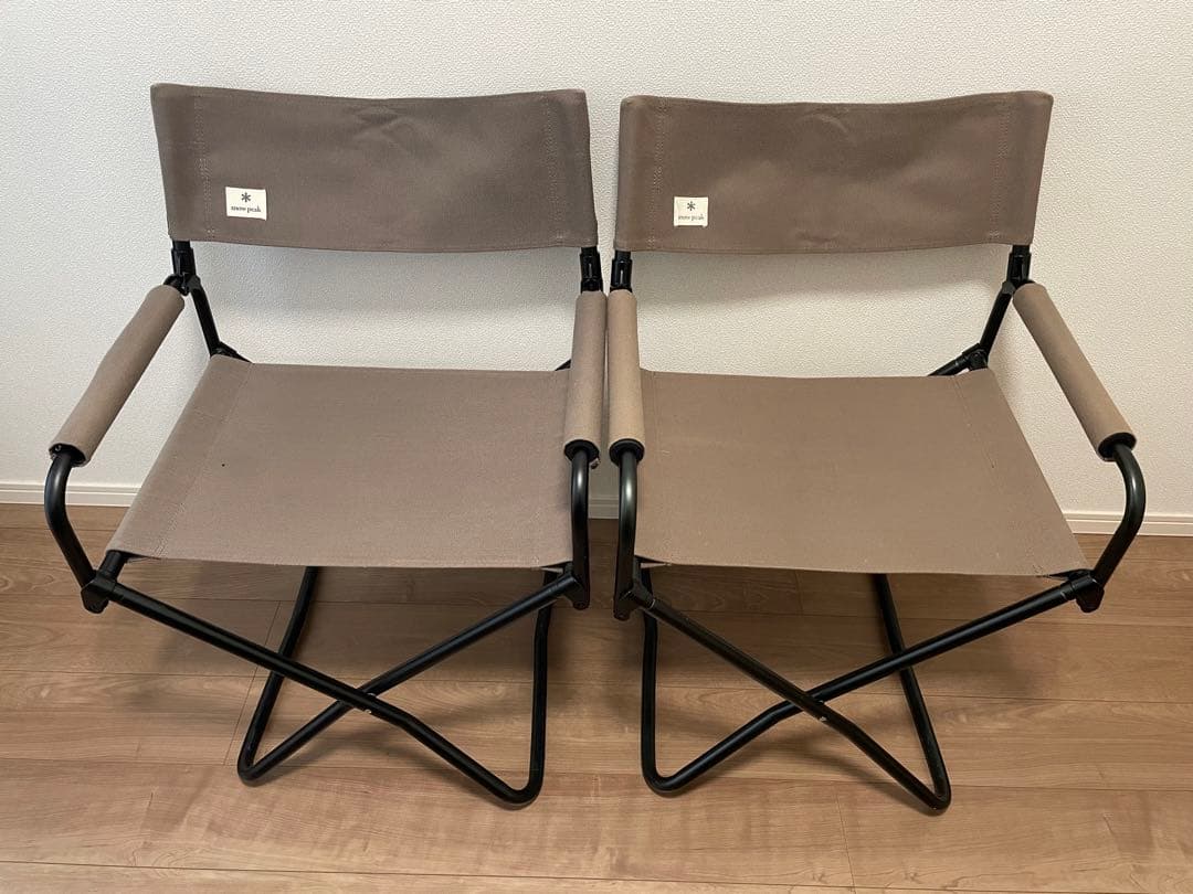 【スノーピーク FDチェアワイドグレー2脚セット】