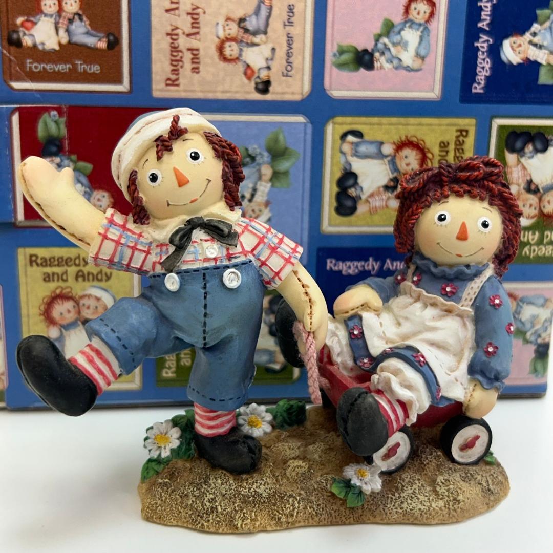 ね*^様 ラガディ アン＆アンディ 置物 陶器 エネスコ Raggedy Ann