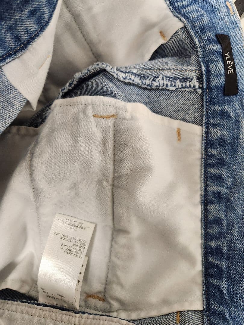 パンツ YLEVE 13.5oz DENIM TROUSERS ICE INDIGO