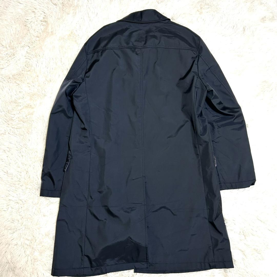バーバリー　ブラックレーベル　ステンカラーコート　ノバチェック　ナイロン　　XL