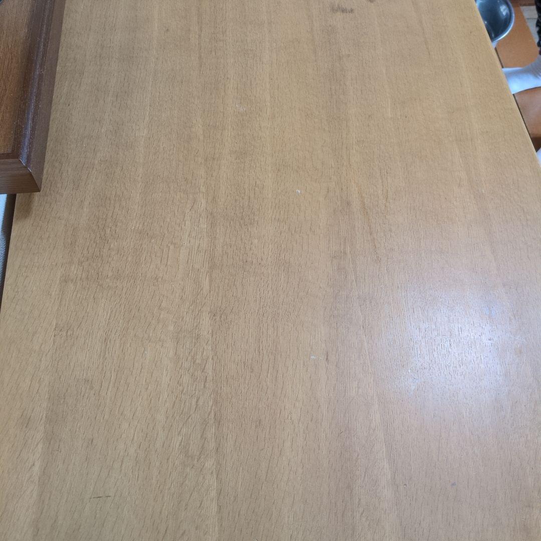 木製シンプルデスク 引き出し2つ付き　勉強机　ヒカリサンデスク