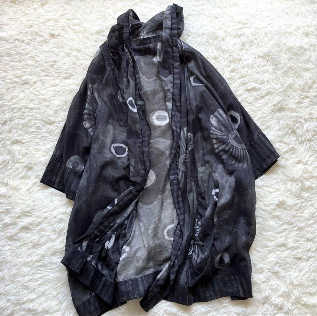 エイココンドウ EIKO KONDO 春夏 羽織り 総柄カーディガン