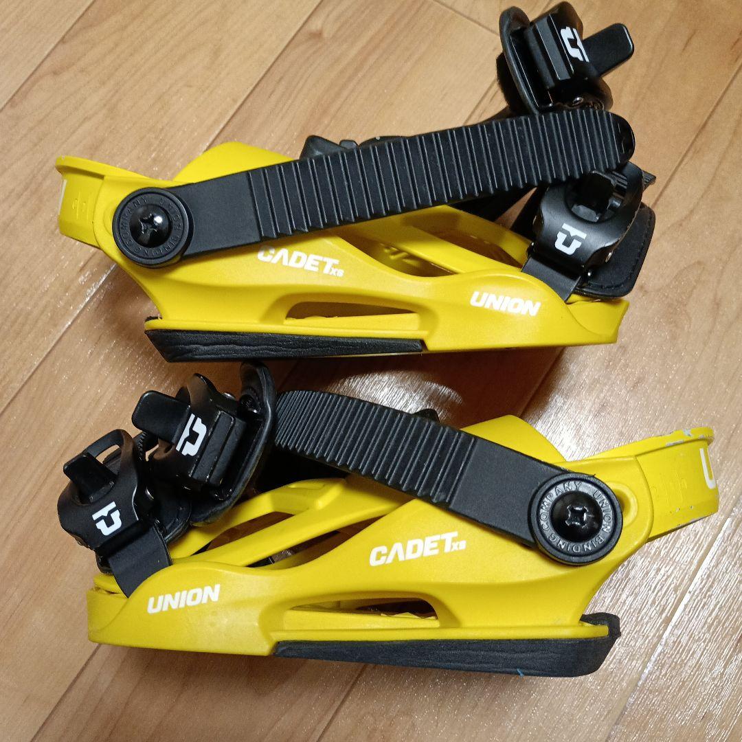 スノーボード　キッズ　ビンディング　UNION イエロー　 ケース付き