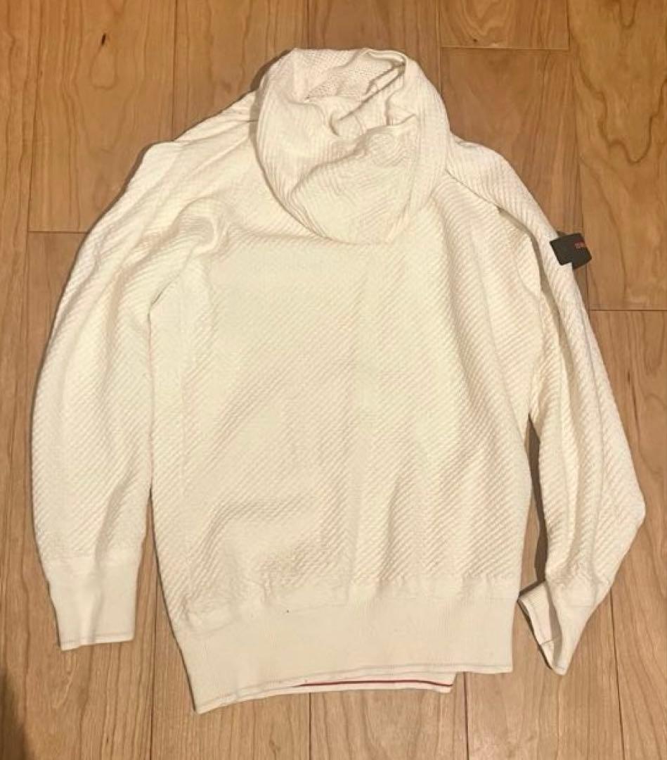 BRIEFING ブリーフィング ホワイト ニットパーカー Mサイズ