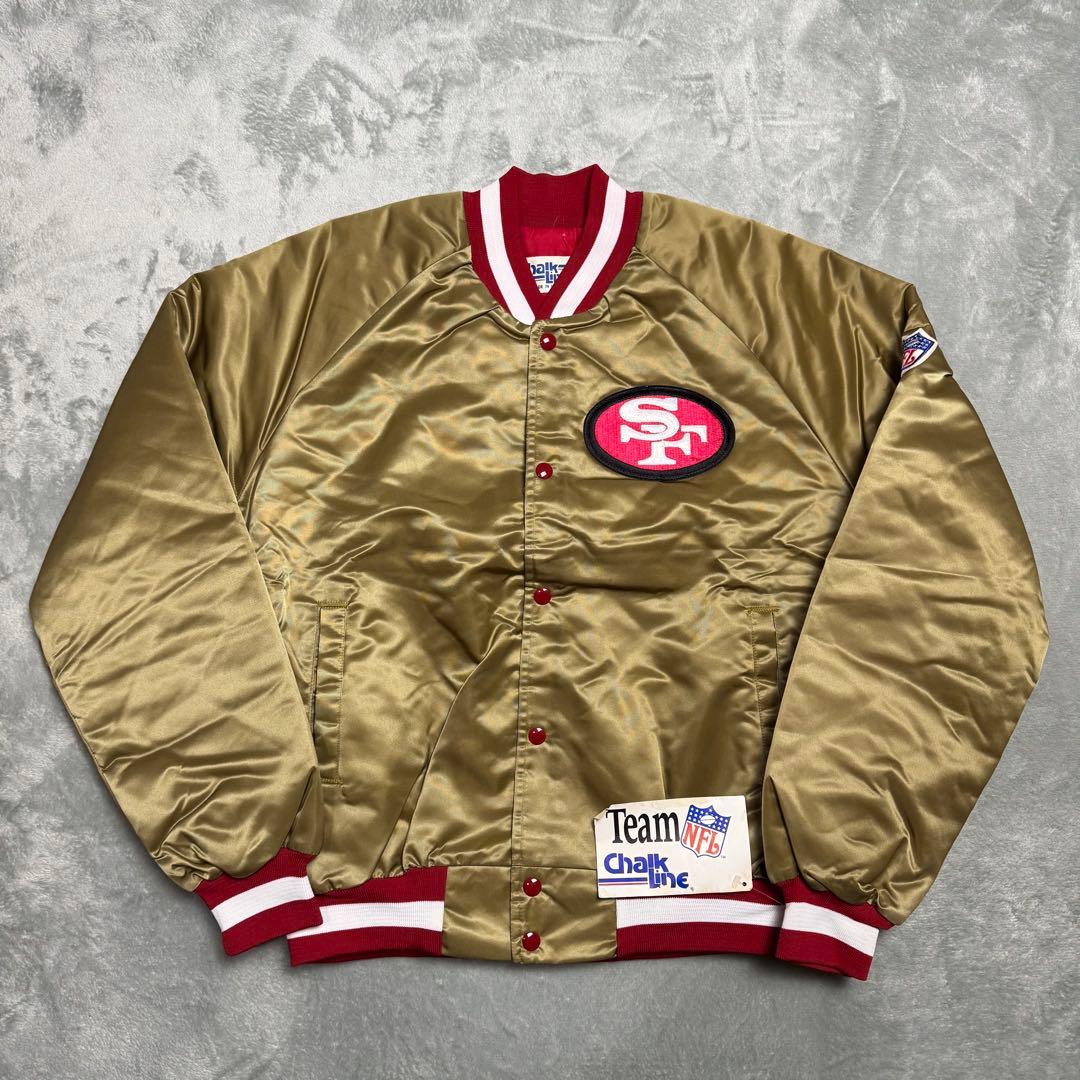 デッドストック】80s 90s Chalk Line 49ers スタジャン - メルカリ