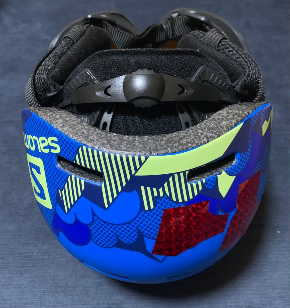 SALOMON ヘルメット キッズS（49〜53cm）使用数回／モリスポ袋付
