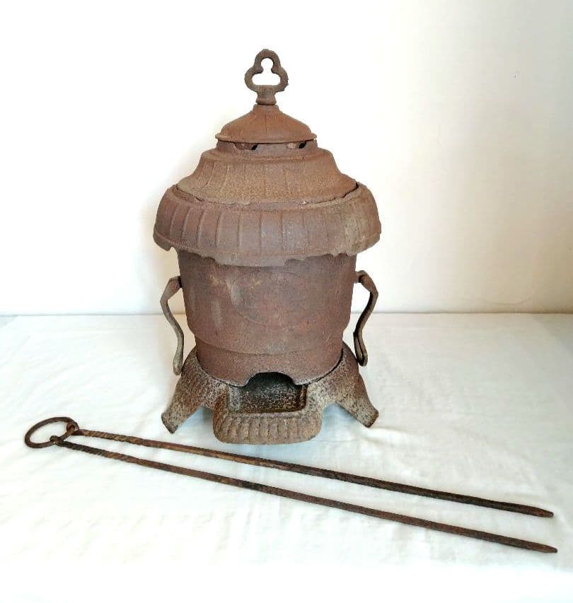 古道具　鉄製　だるまストーブ