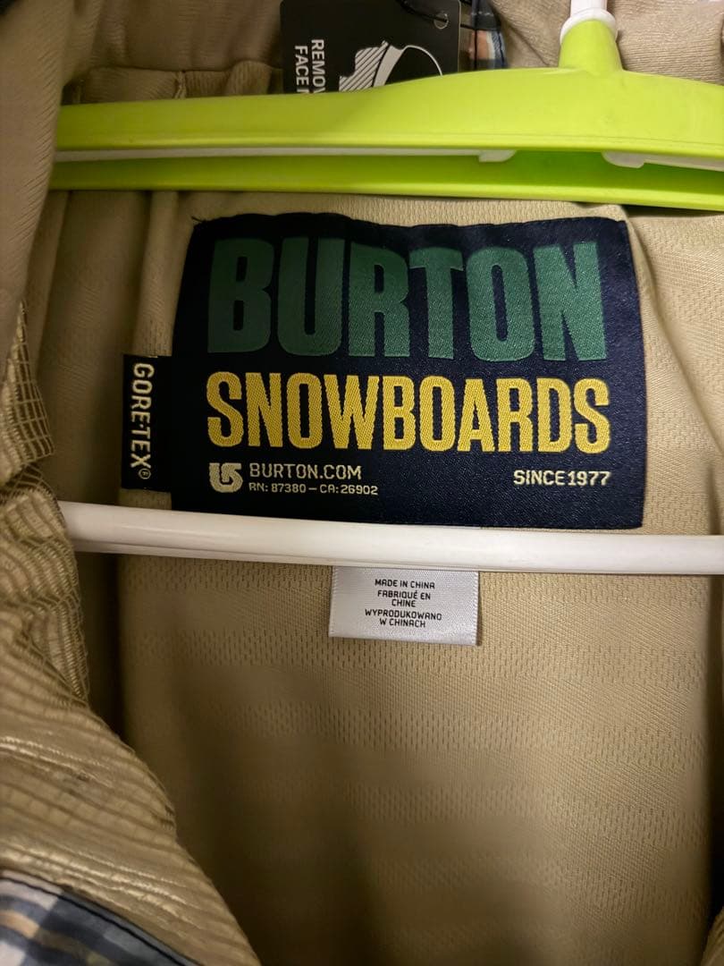 BURTON GORE-TEX チェック柄 スノーボードウェア