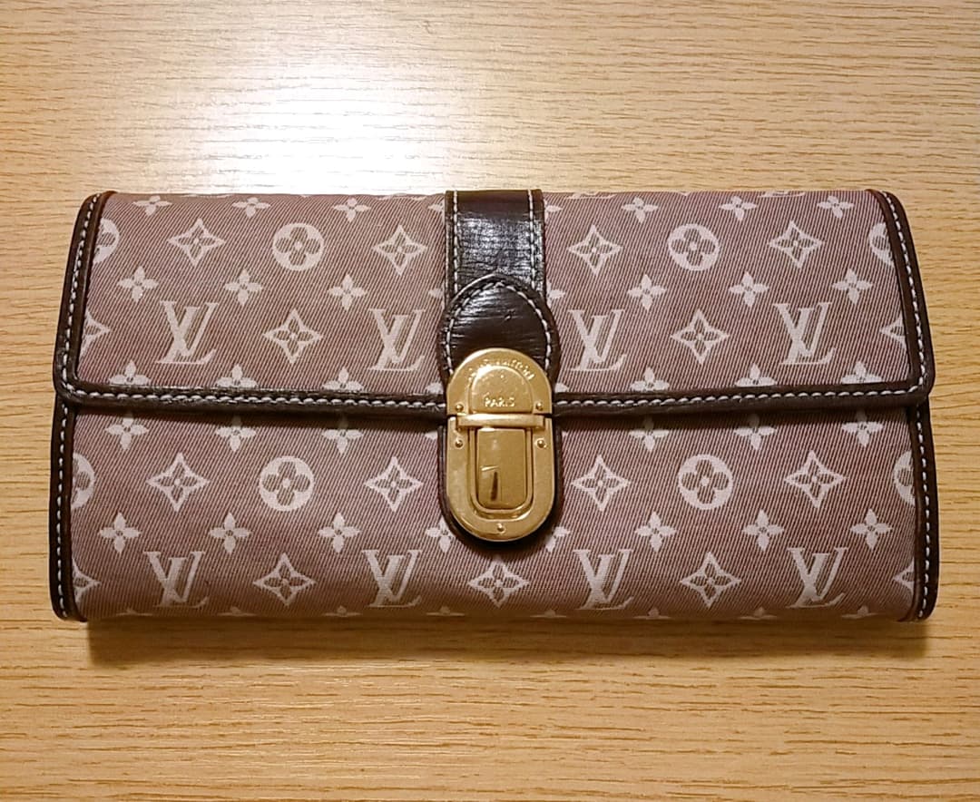 ルイヴィトン　長財布　モノグラム　ピンク