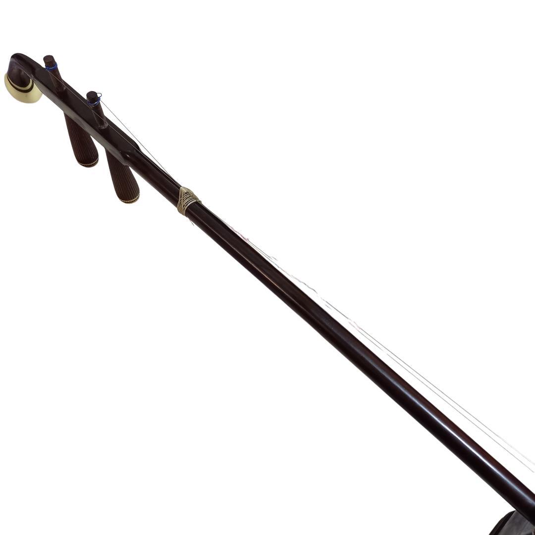 即日配送★ 中国楽器 二胡 胡弓 虎丘 六角胴 蛇皮 ハードケース付き