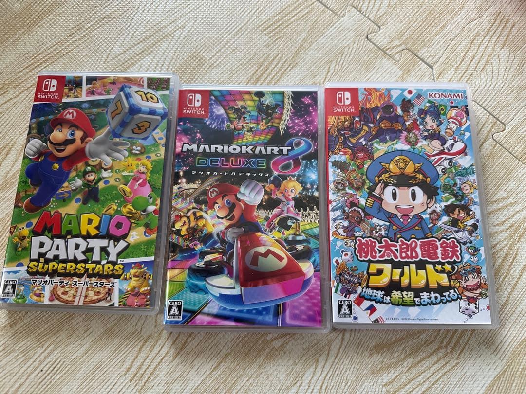 Switchソフト3本セット マリオパーティジャンボリー・桃鉄ワールド