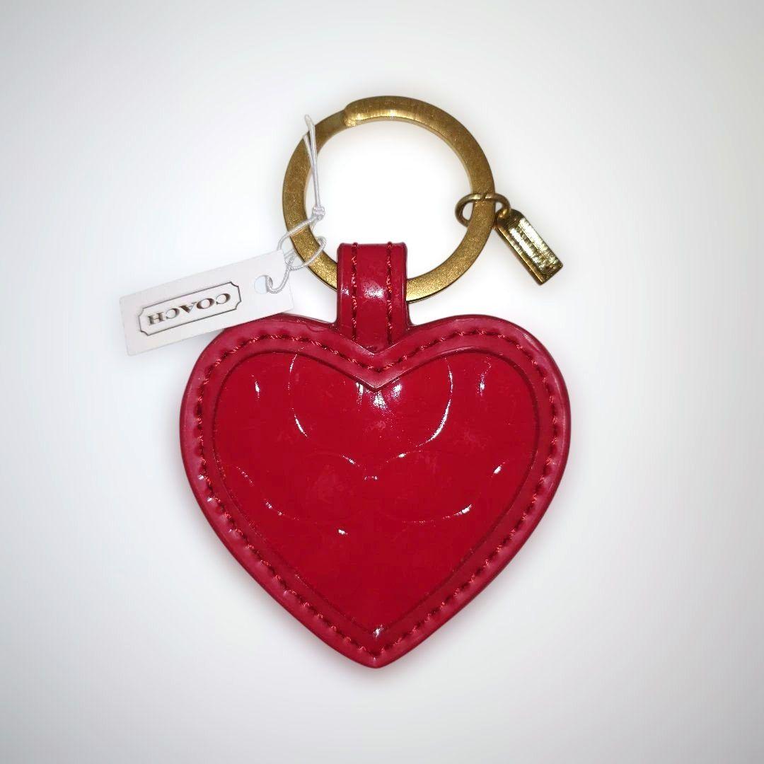 COACH シグネチャー ハート型 キーリング キーホルダー ミラー - メルカリ