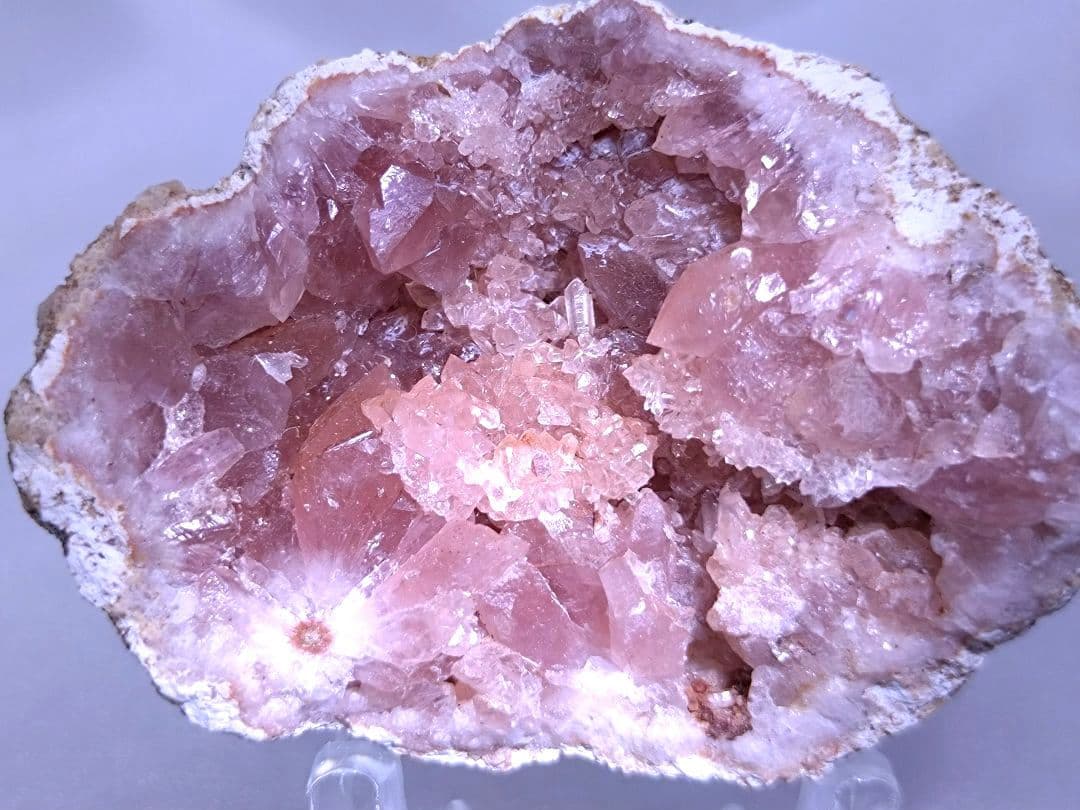 高品質　アルゼンチン産　ピンクアメジスト　ジオード　原石　標本　③