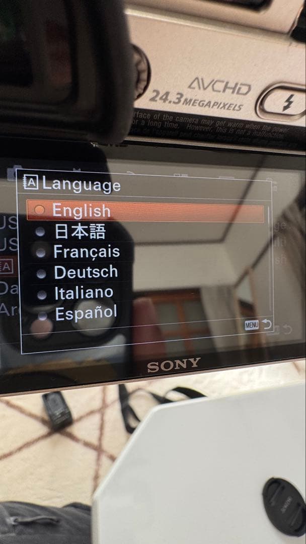 SONY α6000 ミラーレス一眼カメラ 35言語