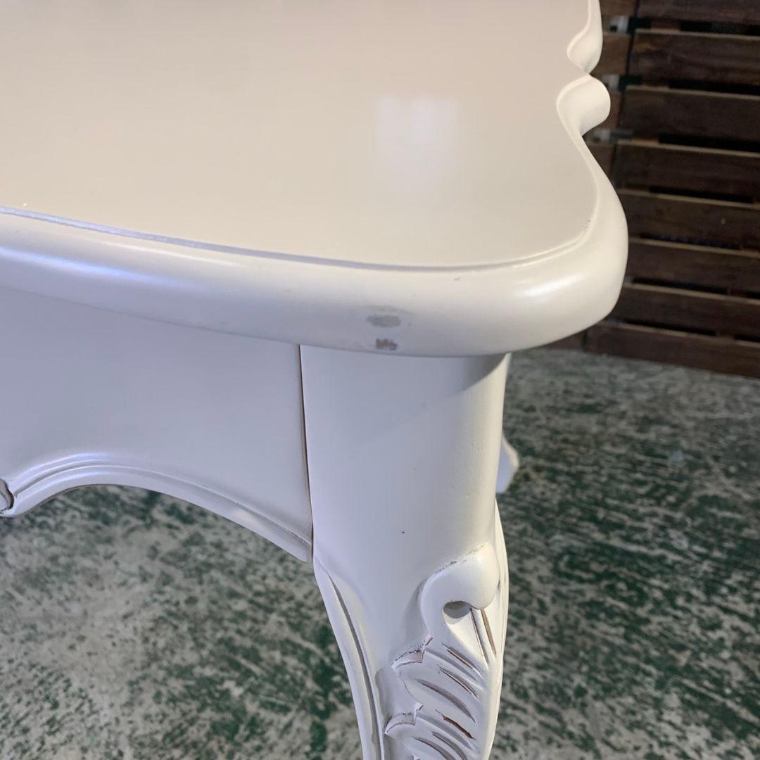 J829 ダイニングテーブル 引き出し付 アンティーク調 猫脚