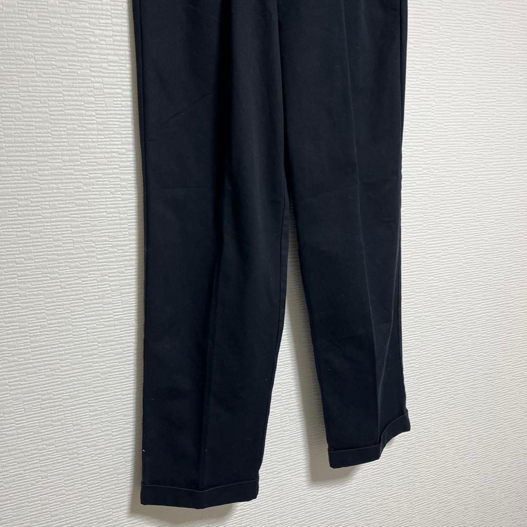 カ*イ様 美品 激安 新品 黒 DOCKERS ブラック ツータック チノ ドッ