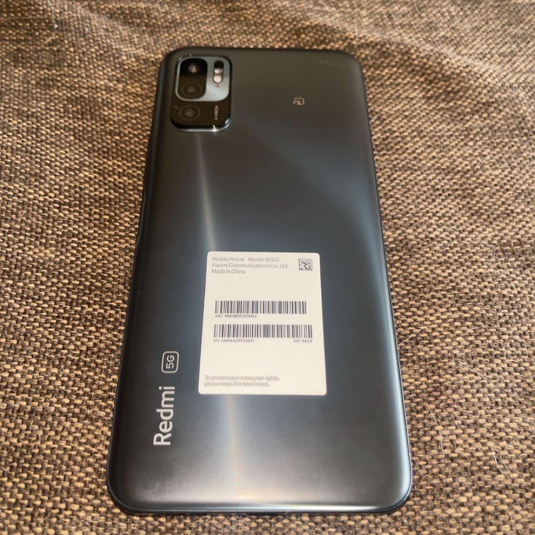 【ほぼ新品未使用】Redmi Note 10 JE 5G SIMフリー 64GB